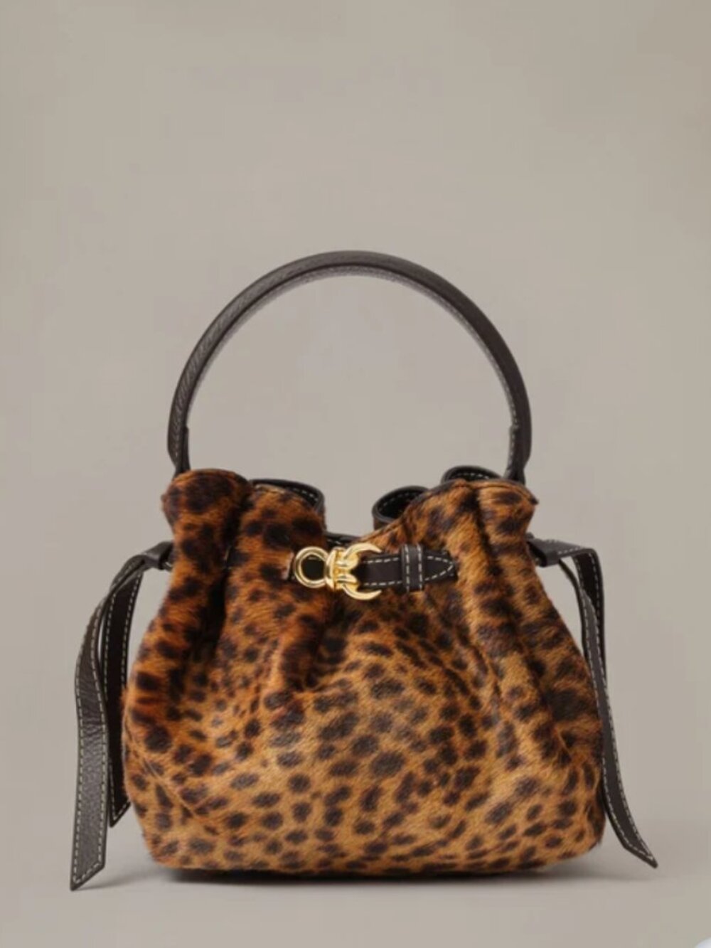 The Mini Lex Pony Hair Handbag in Leopard